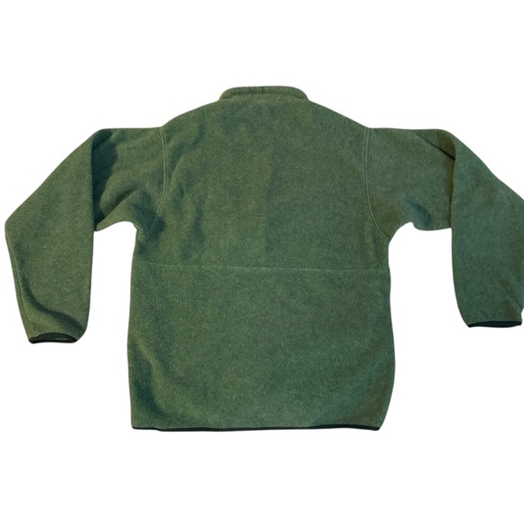 Patagonia Synchilla 1/4 Zip Fleece Pullover Green Size Medium Classic Logo - Picture 3 of 4